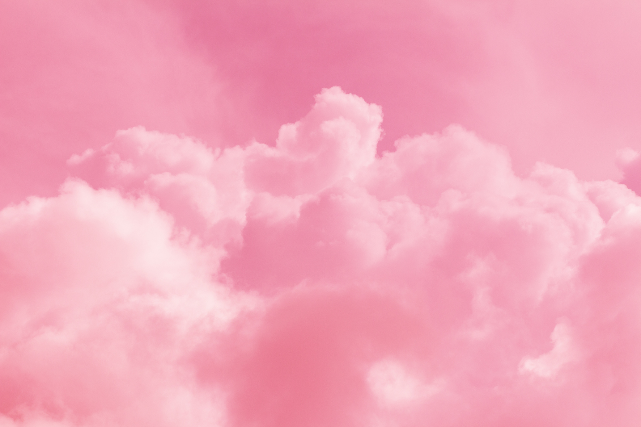 Pink fluffy clouds